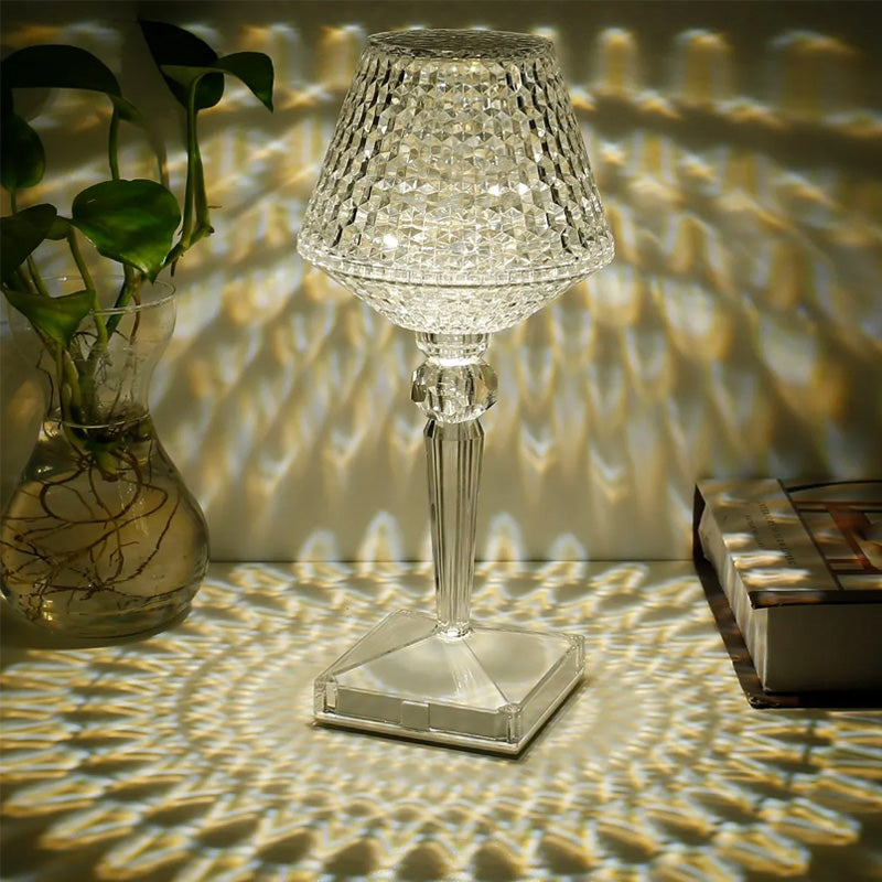 CrystalGlow Tischlampe