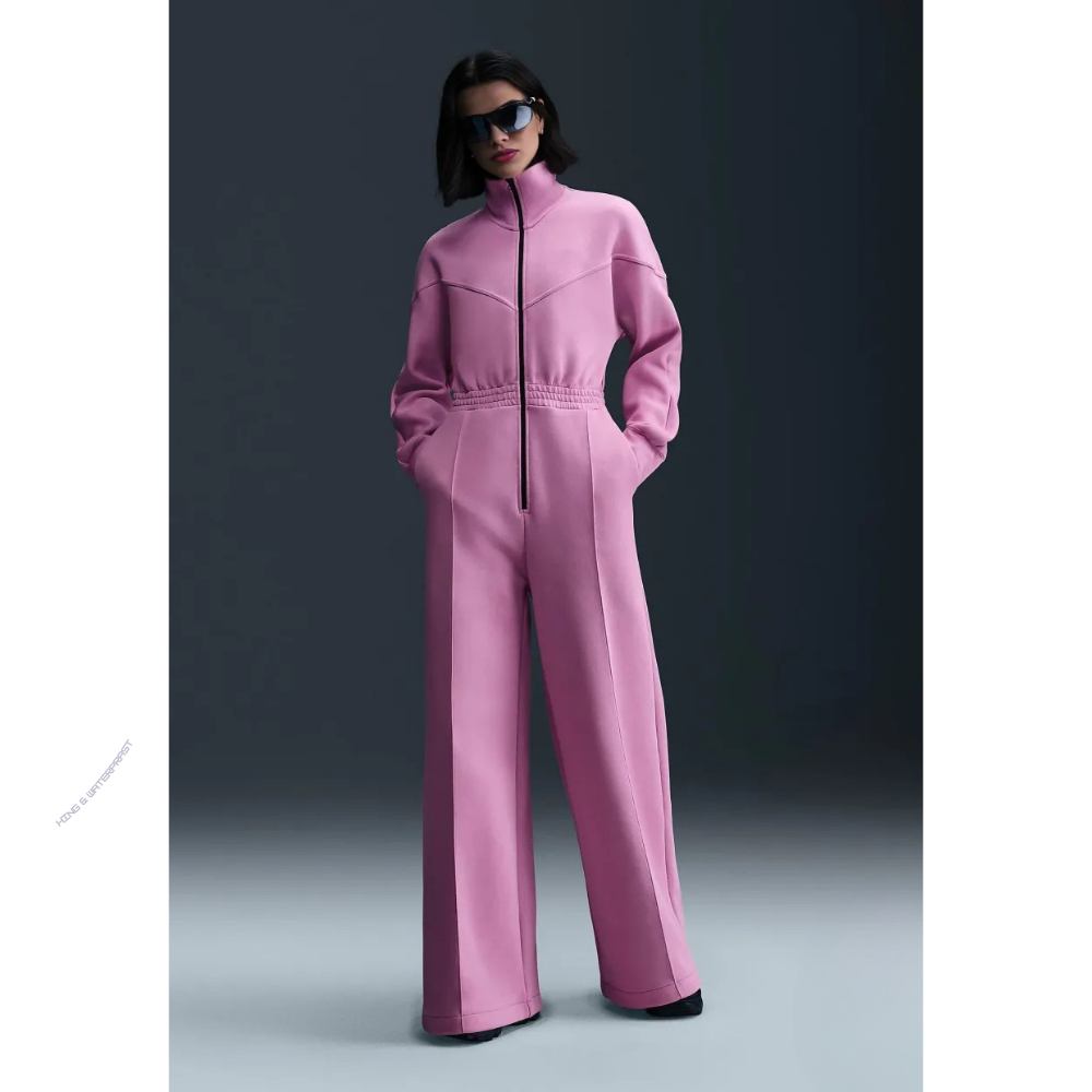 WeicheEleganz | Eleganter Jumpsuit mit Stehkragen & weitem Bein