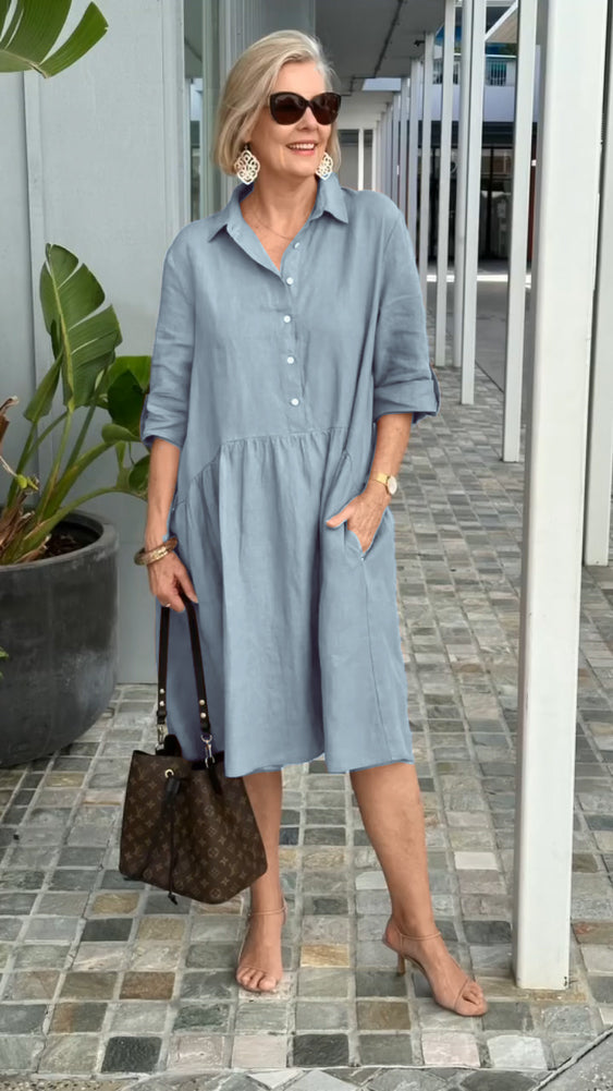 Breezy-Knopf | Elegantes mit Knopfleiste
