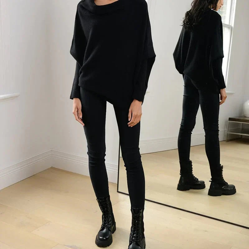 DrapierFit | Asymmetrischer Oversized Pullover