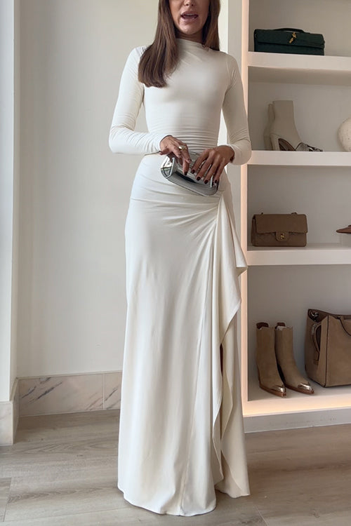 GlamKleid | Elegantes Maxi-Kleid mit Drapierung