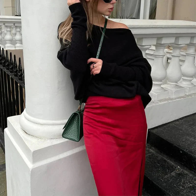 DrapierFit | Asymmetrischer Oversized Pullover