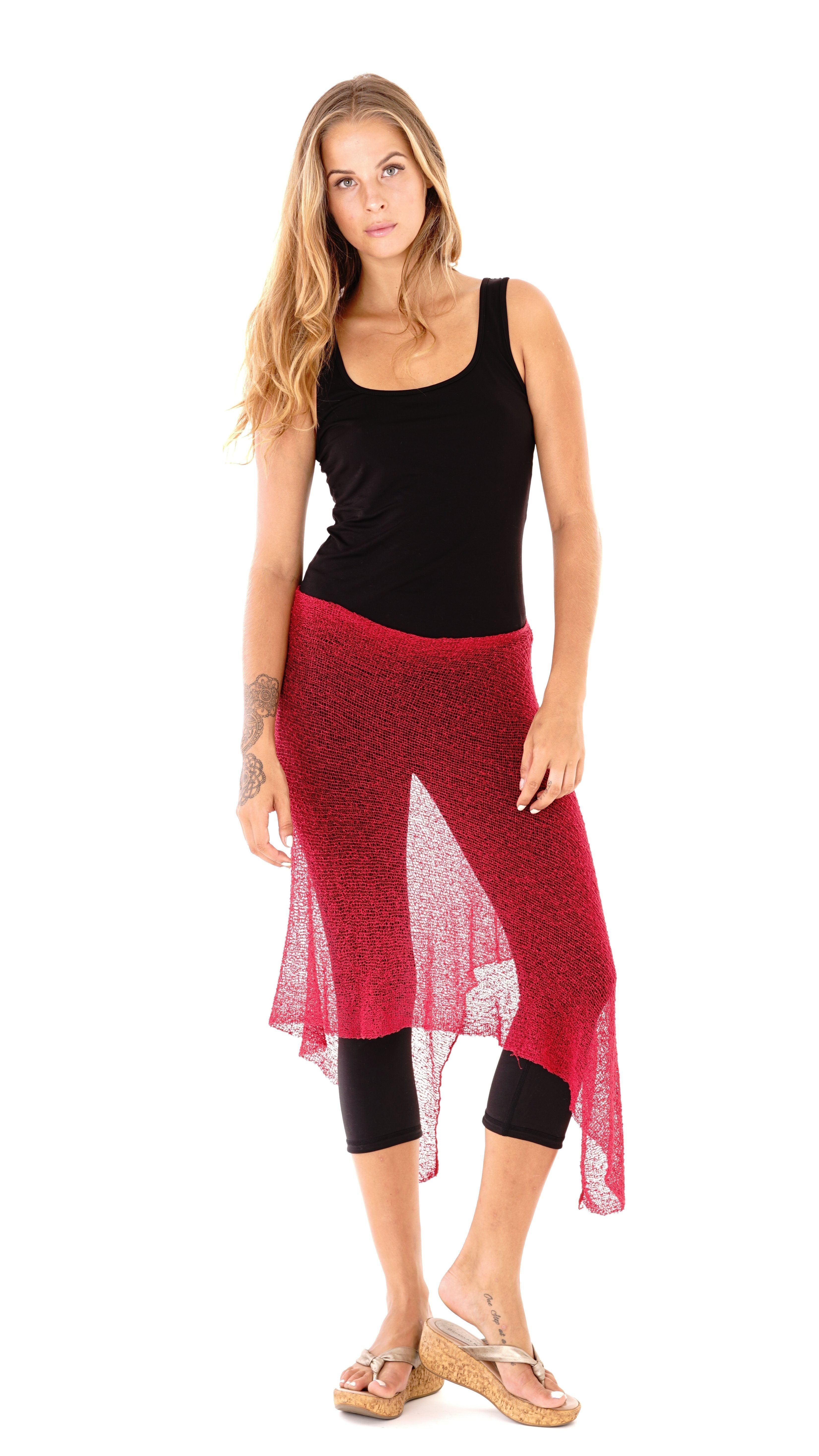 BrisenPoncho | Luftiger Strick-Poncho für den Sommer