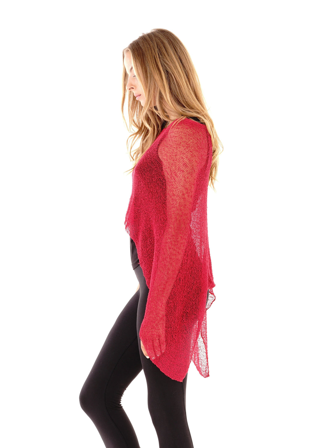 BrisenPoncho | Luftiger Strick-Poncho für den Sommer