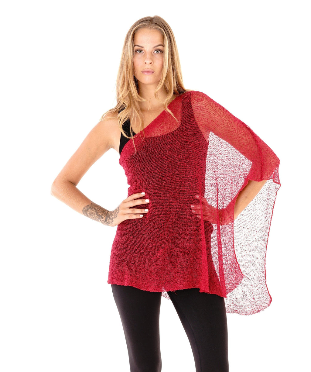 BrisenPoncho | Luftiger Strick-Poncho für den Sommer