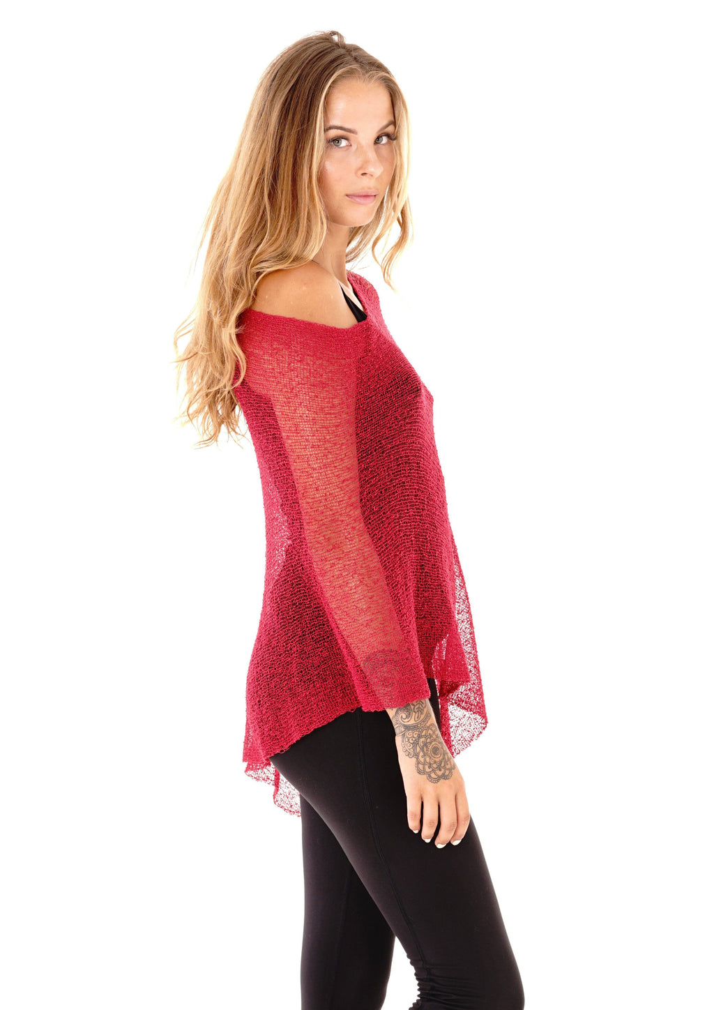 BrisenPoncho | Luftiger Strick-Poncho für den Sommer