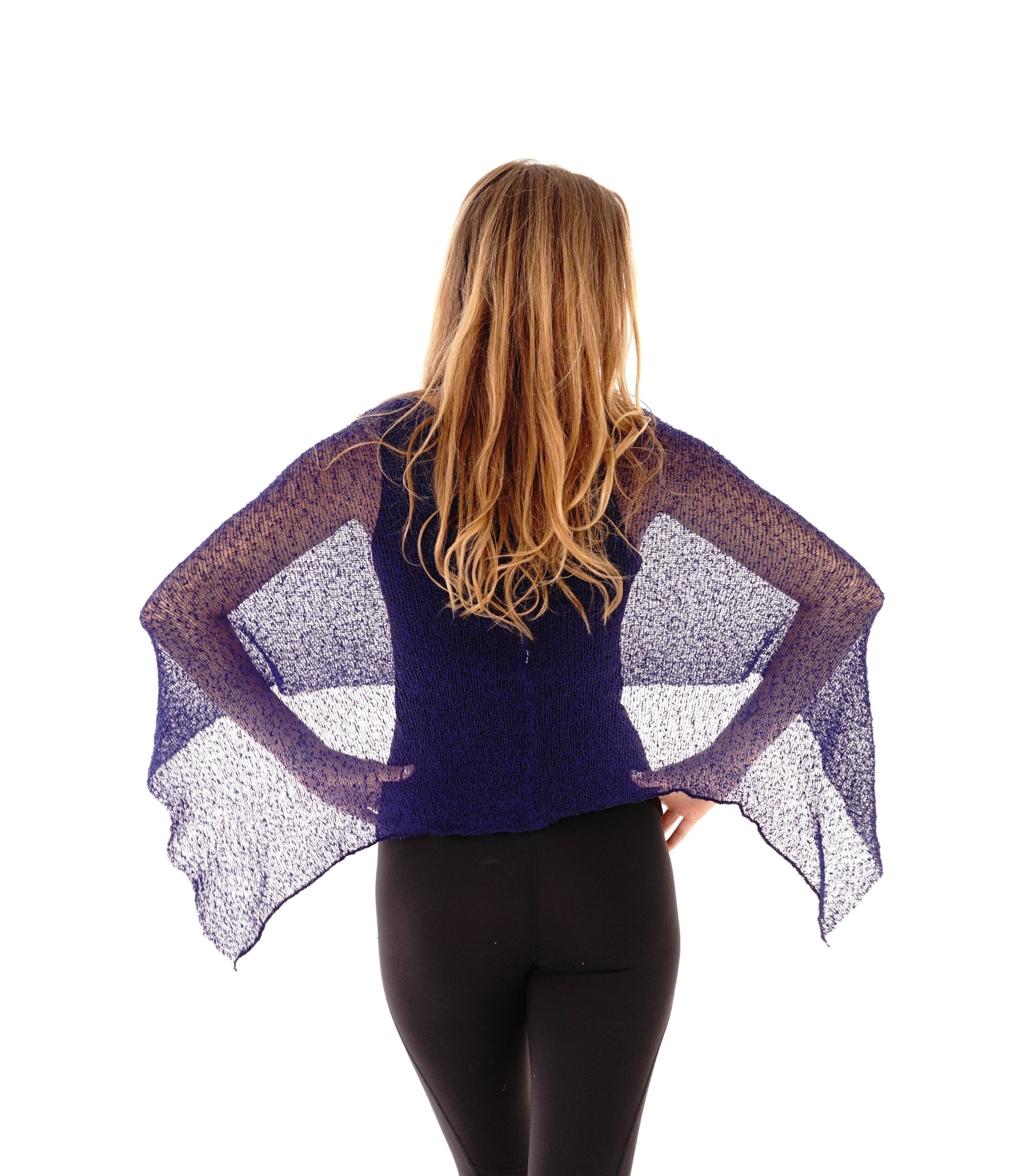 BrisenPoncho | Luftiger Strick-Poncho für den Sommer