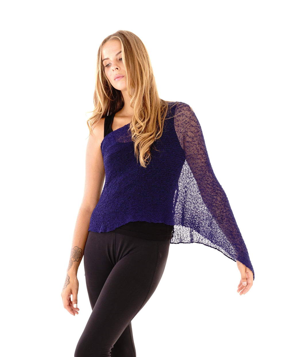 BrisenPoncho | Luftiger Strick-Poncho für den Sommer