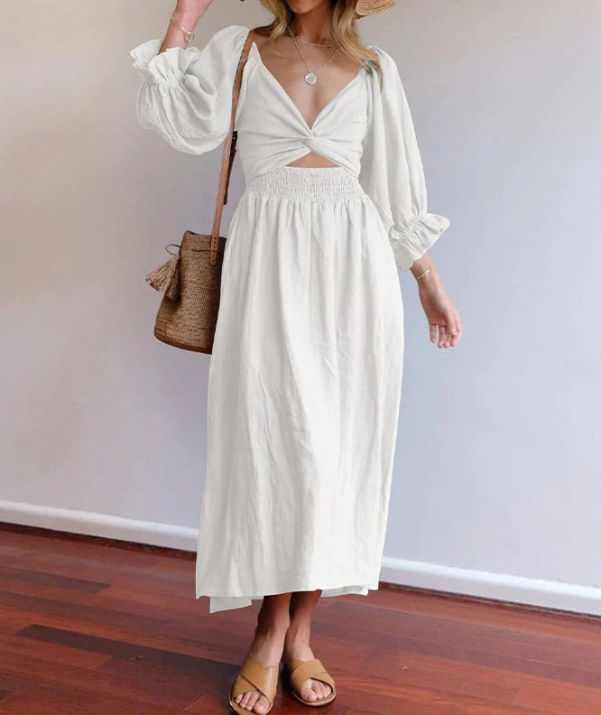 ChicRuffle | Kleid mit Rüschenärmeln