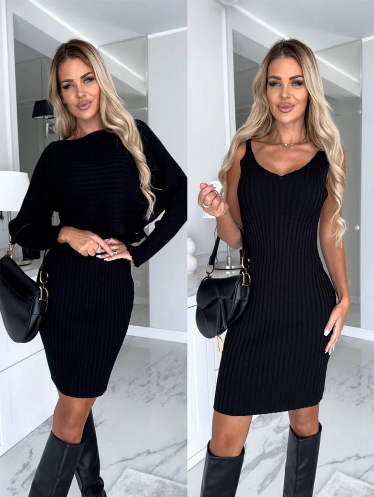 CamiCozy | Pullover und Cami-Kleid Set