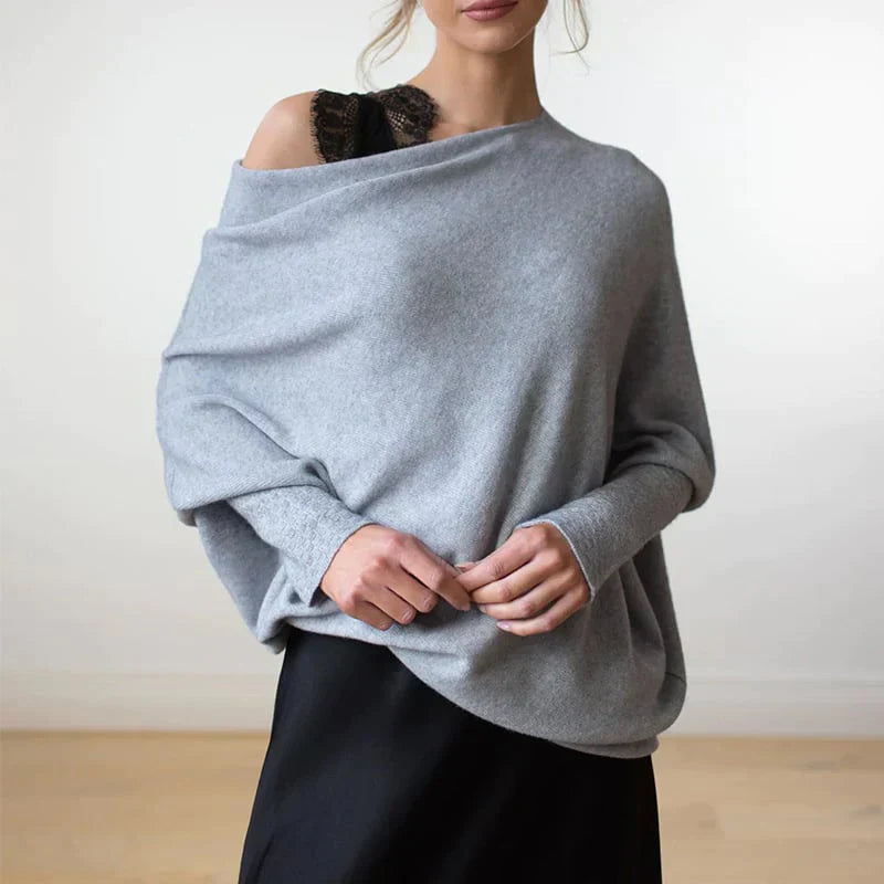 DrapierFit | Asymmetrischer Oversized Pullover