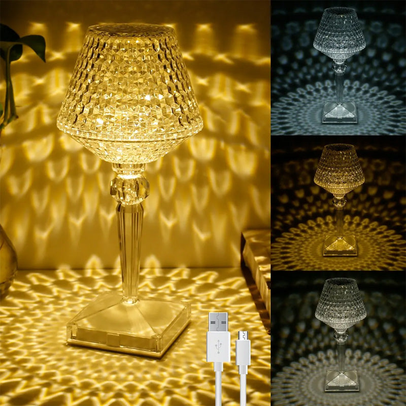 SparkLite – Tischlampe aus Kristall