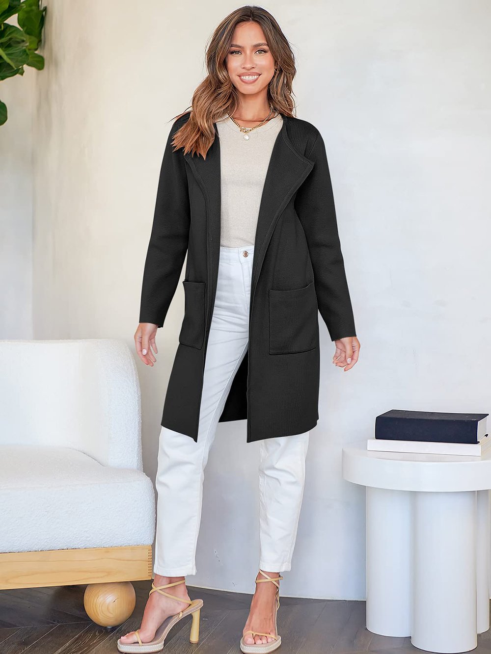 KlassikMantel | Eleganter Mantel mit Offenem Schnitt für Mühelosen Chic
