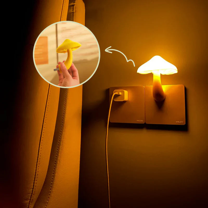 Leuchtender Pilz – Nachtlampe | 1+1 Gratis