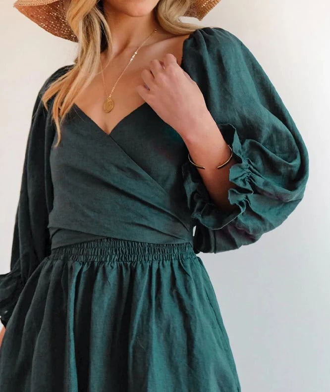 ChicRuffle | Kleid mit Rüschenärmeln