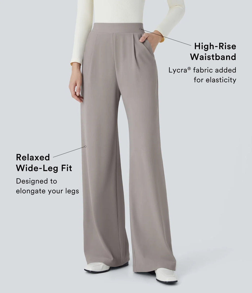 FitSkulpt | High-Waist Work-Hosen mit Seitentaschen