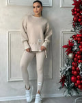 FashionLuxus | Damen Zweiteiler Set mit Oversize Sweatshirt und Leggings