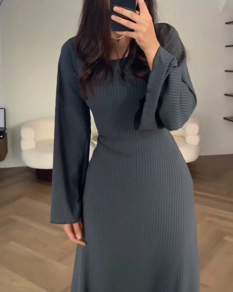 ClassyWrap | Strickkleid mit Krawatte