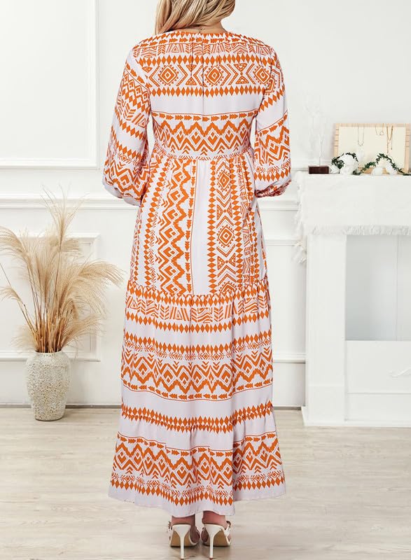 BrisenEleganz | Boho Maxikleid mit Ethno-Print