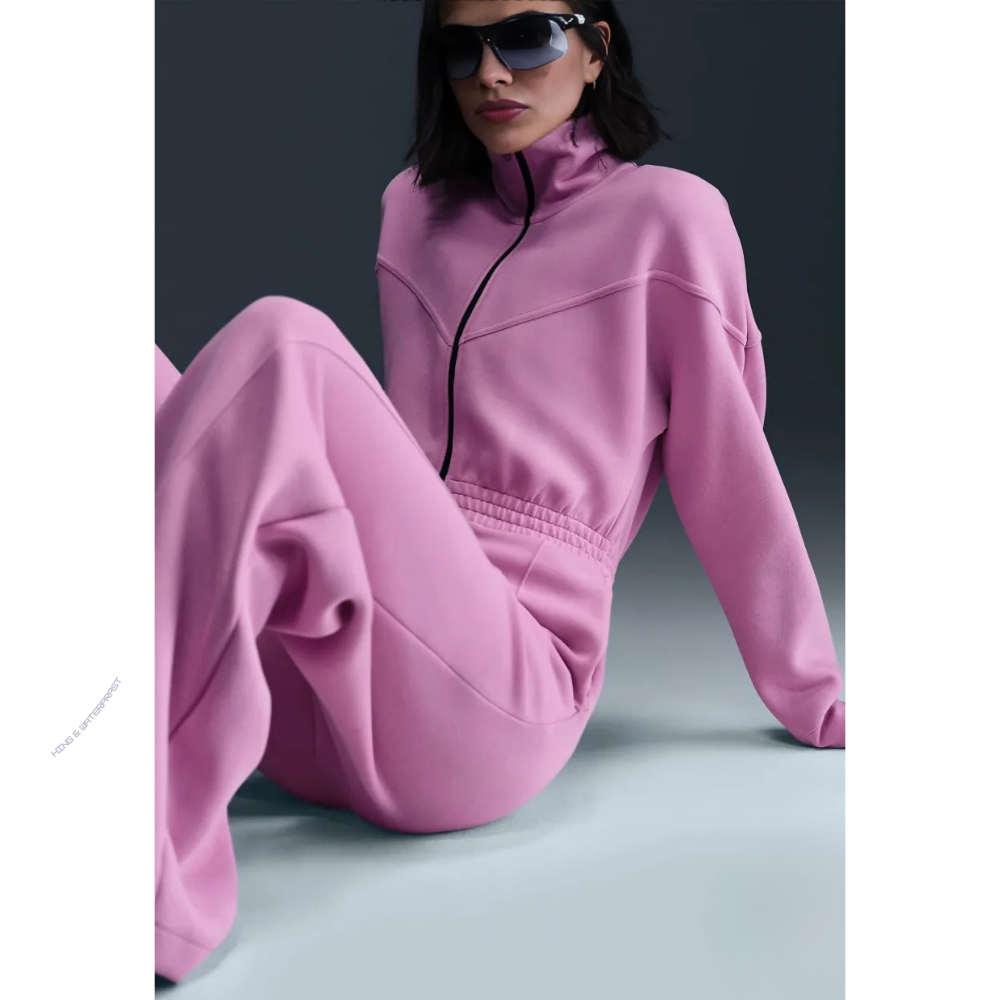 WeicheEleganz | Eleganter Jumpsuit mit Stehkragen & weitem Bein