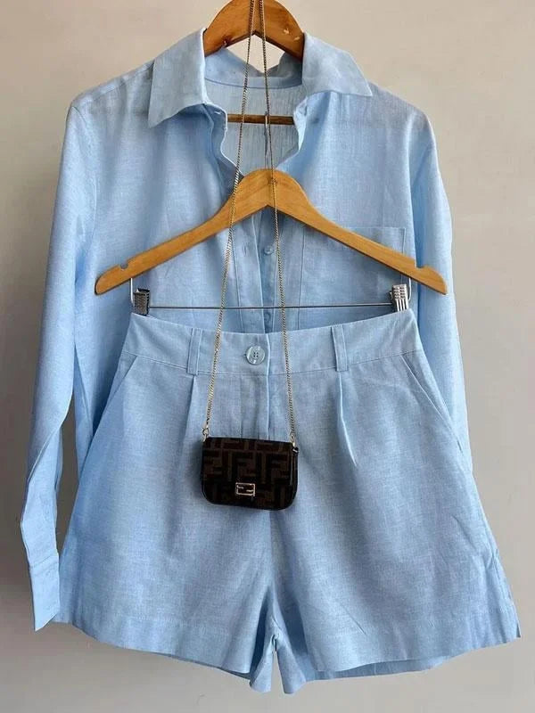 ChicEscape | Lässige Bluse und Shorts im Set