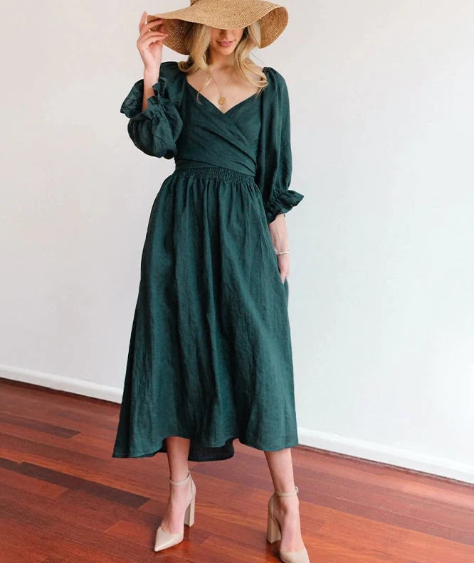 ChicRuffle | Kleid mit Rüschenärmeln