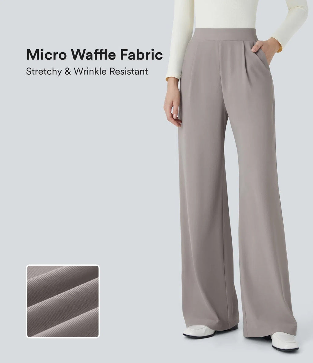 FitSkulpt | High-Waist Work-Hosen mit Seitentaschen