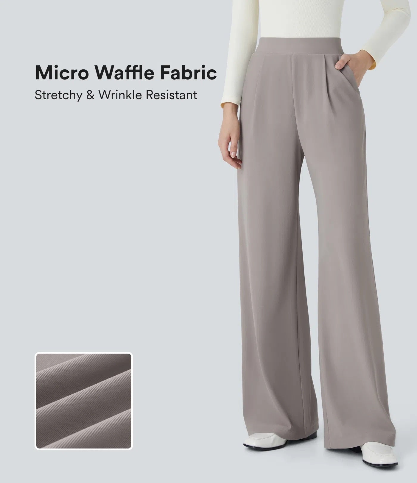 FitSkulpt | High-Waist Work-Hosen mit Seitentaschen