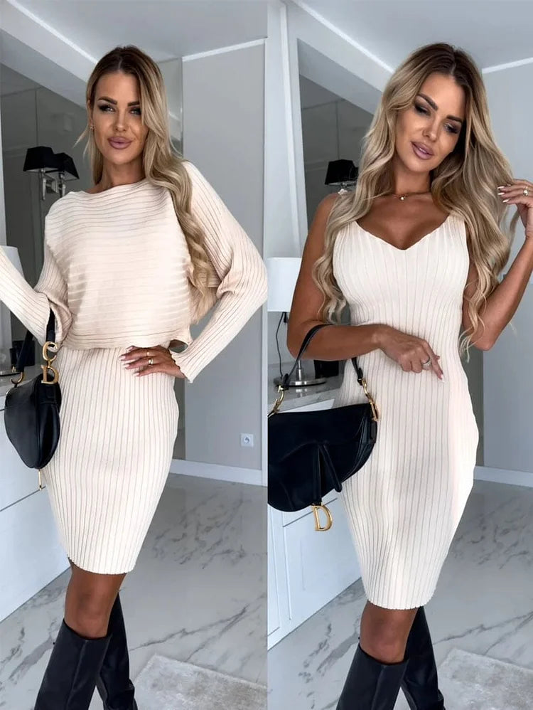 CamiCozy | Pullover und Cami-Kleid Set