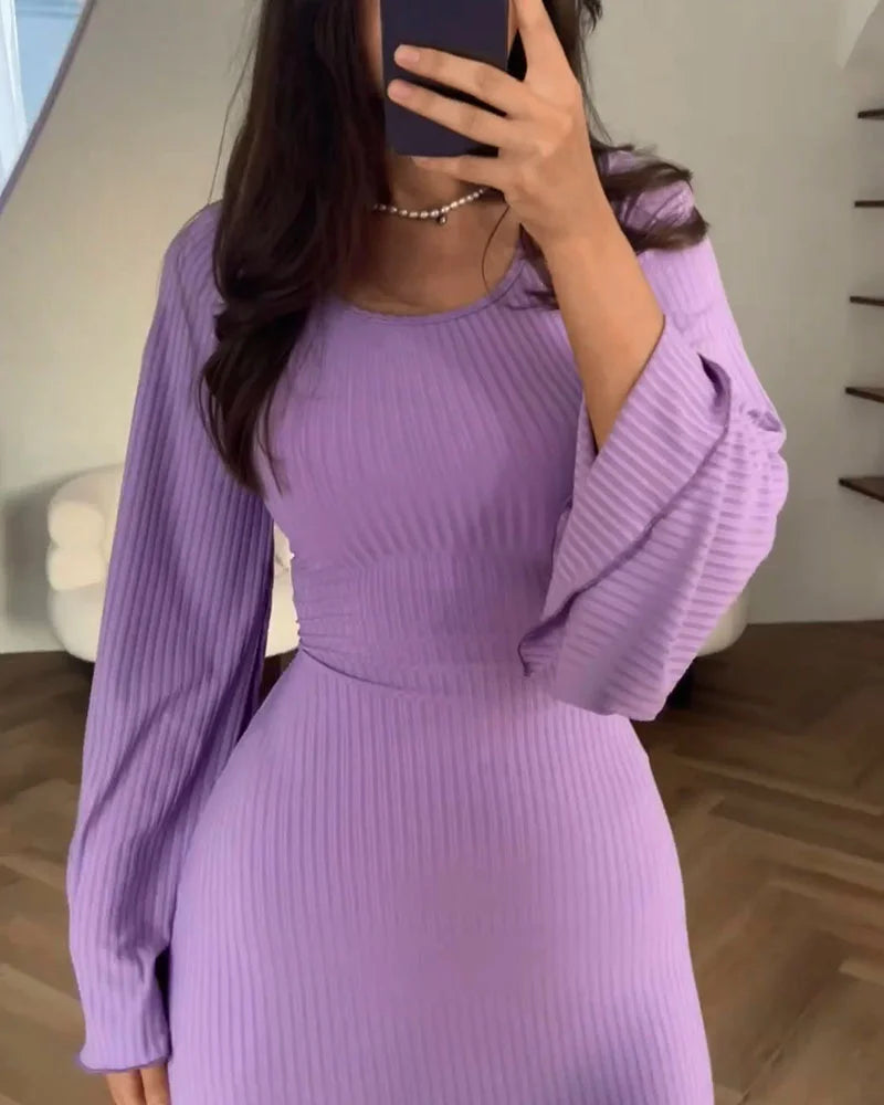 ClassyWrap | Strickkleid mit Krawatte