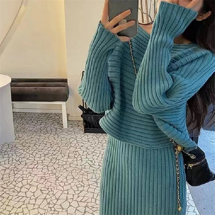 CamiCozy | Pullover und Cami-Kleid Set