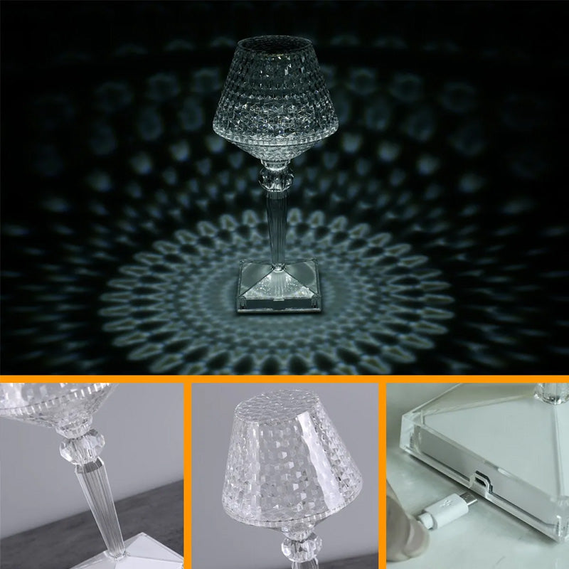 CrystalGlow Tischlampe