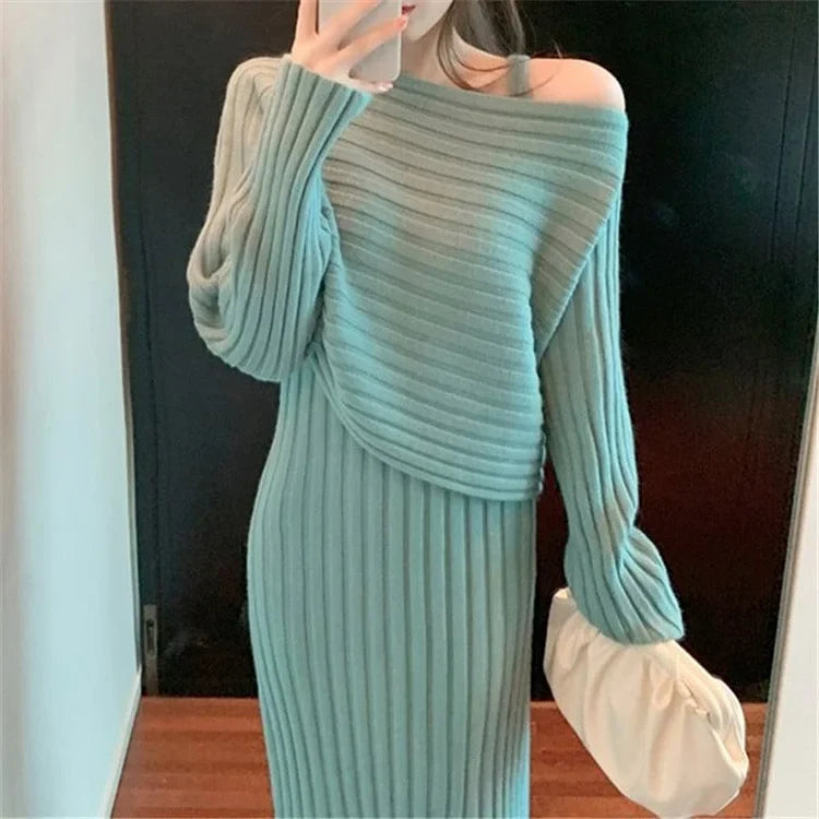CamiCozy | Pullover und Cami-Kleid Set