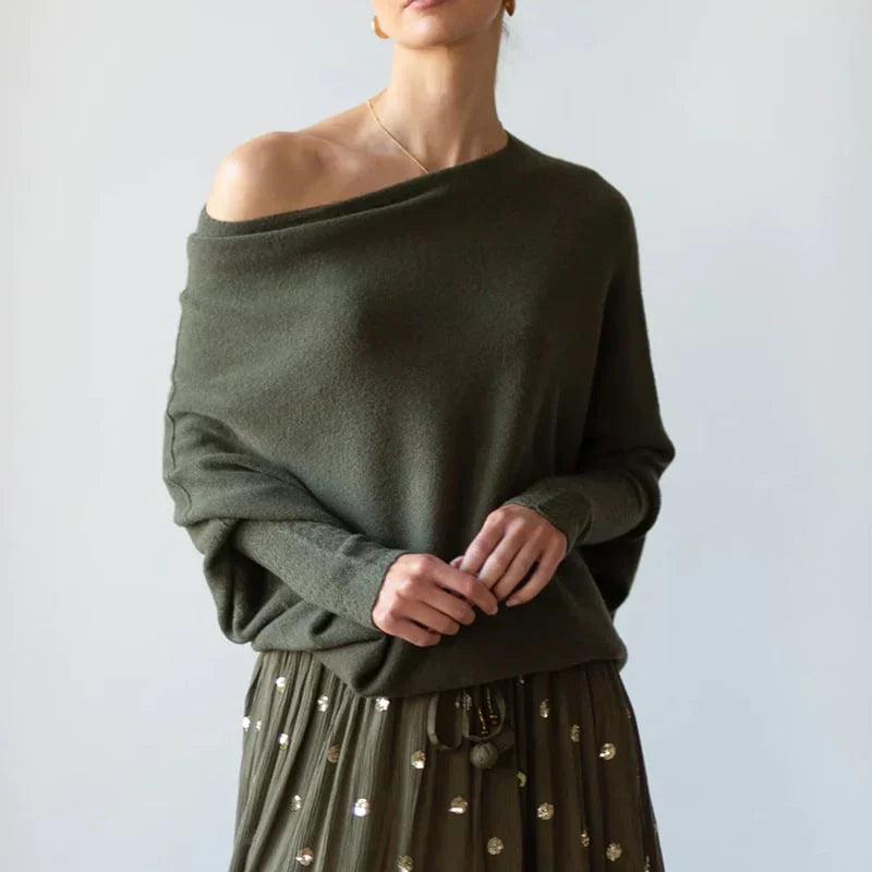 DrapierFit | Asymmetrischer Oversized Pullover