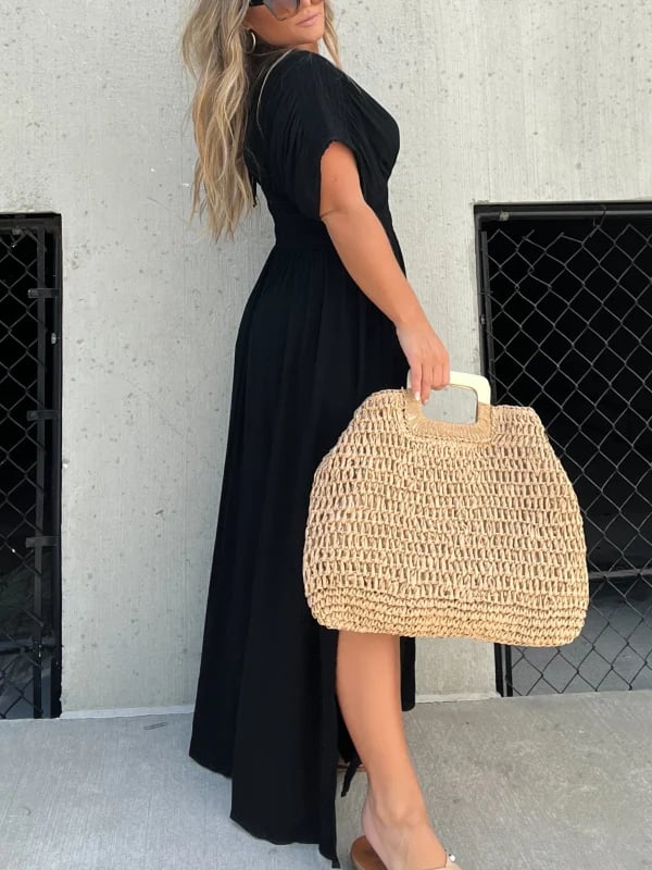 LuxeBreeze | Geschlitztes Maxikleid