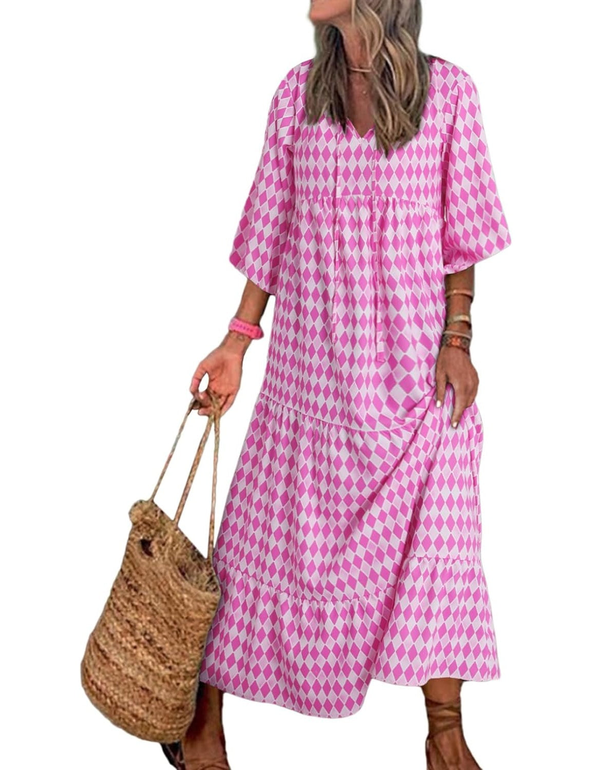 BrisenEleganz | Boho Maxikleid mit Ethno-Print