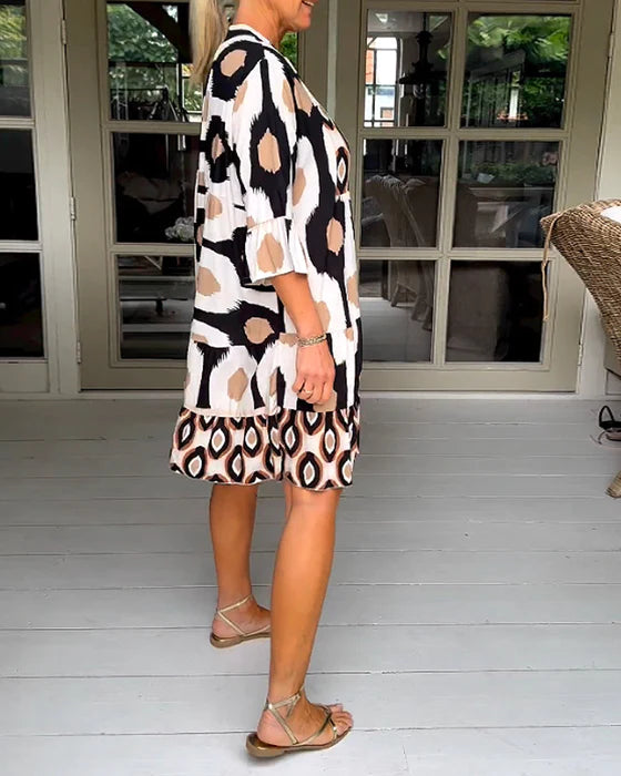 RelaxKleid | Lässiges, locker Sitzendes Gemustertes Kleid