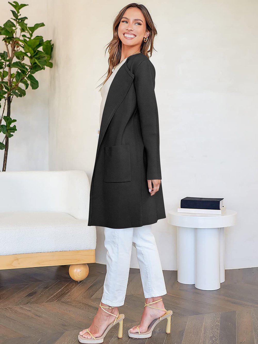 KlassikMantel | Eleganter Mantel mit Offenem Schnitt für Mühelosen Chic