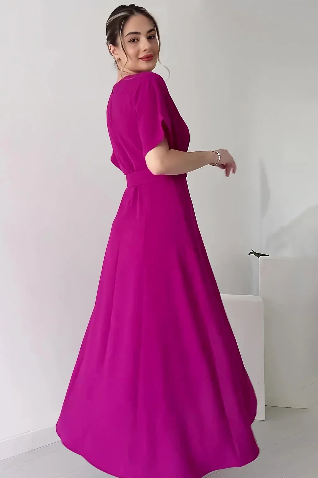 EleganzStil | Damen Elegantes Kleid mit Gürtel