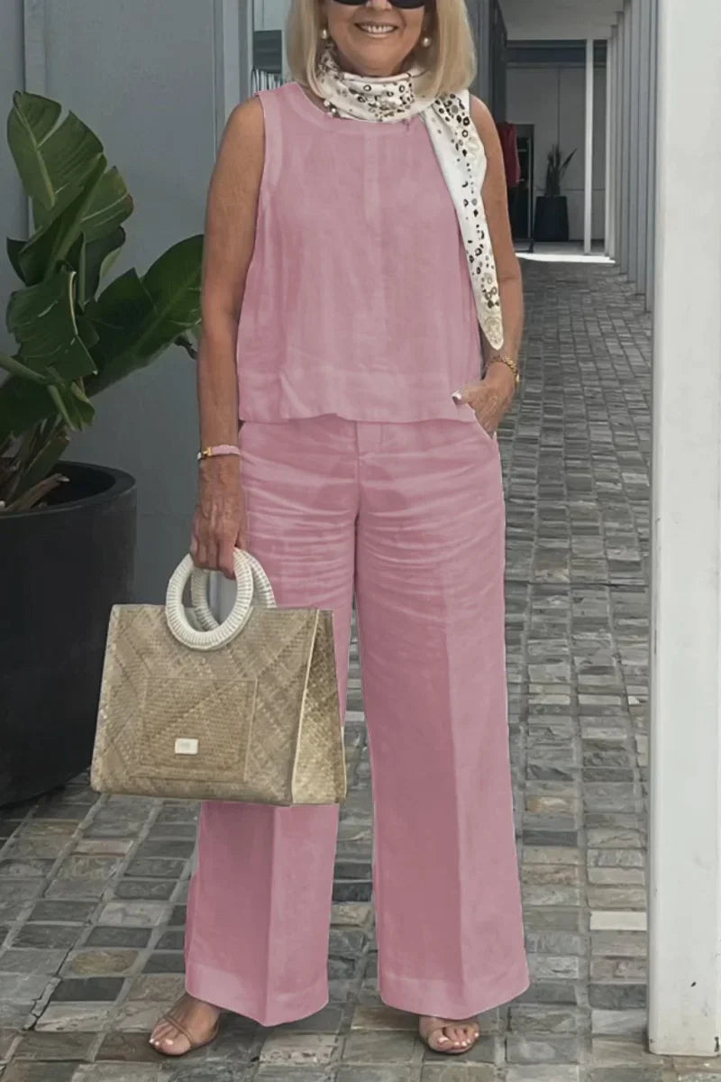 ClassicLinen | Leinenanzug ärmellos