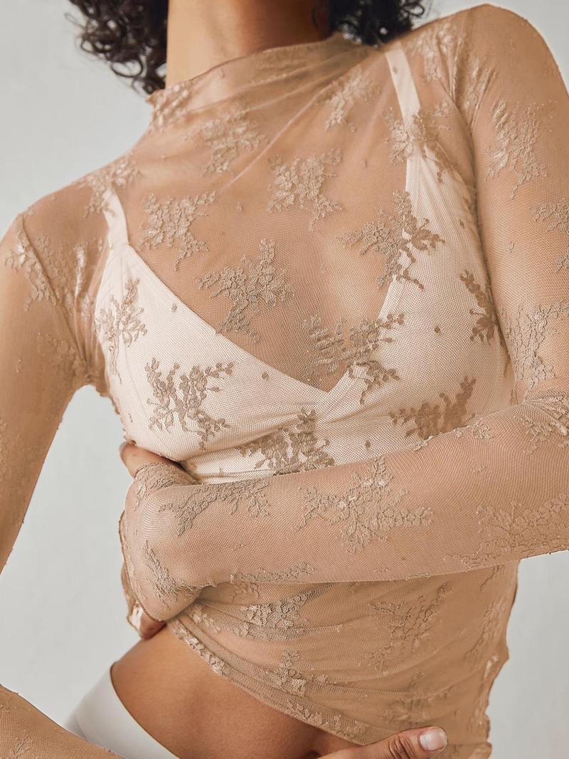 LacePetal | Transparentes Spitzen-Tee