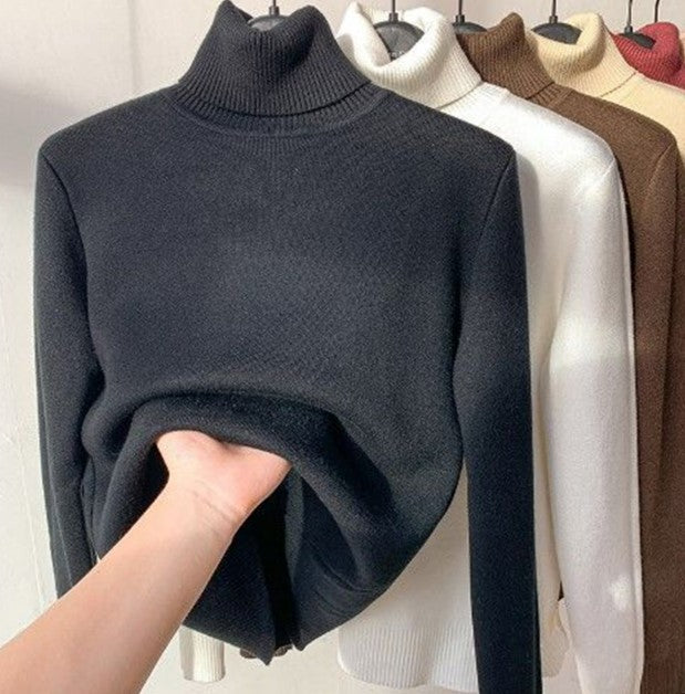 GemütlicherRollkragen | Weicher Rollkragenpullover mit warmer Fleece-Innenseite