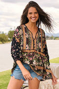 InfinityCrochet | Smok-Top mit Eternity-Print