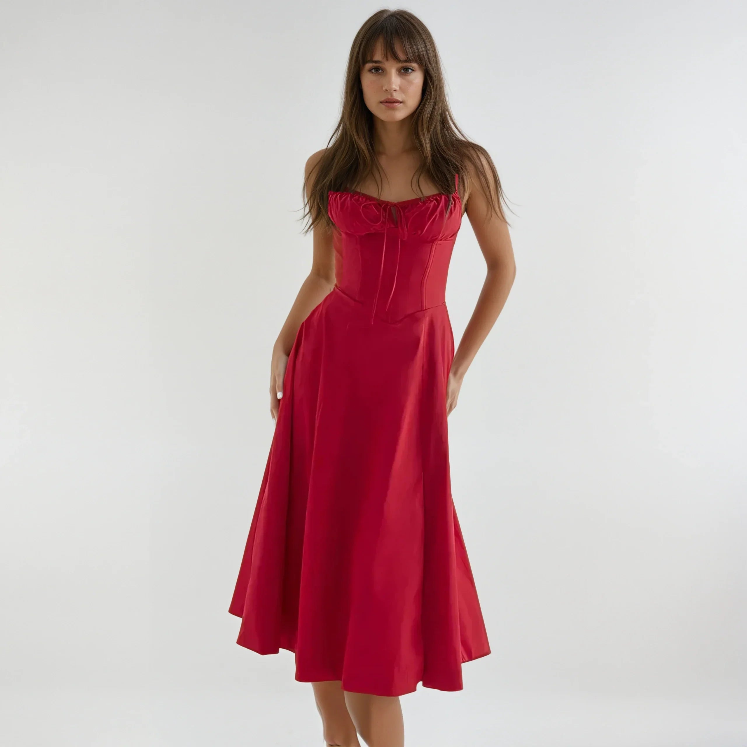 AnmutLux | Elegantes Korsagenkleid mit Figurbetonter Silhouette