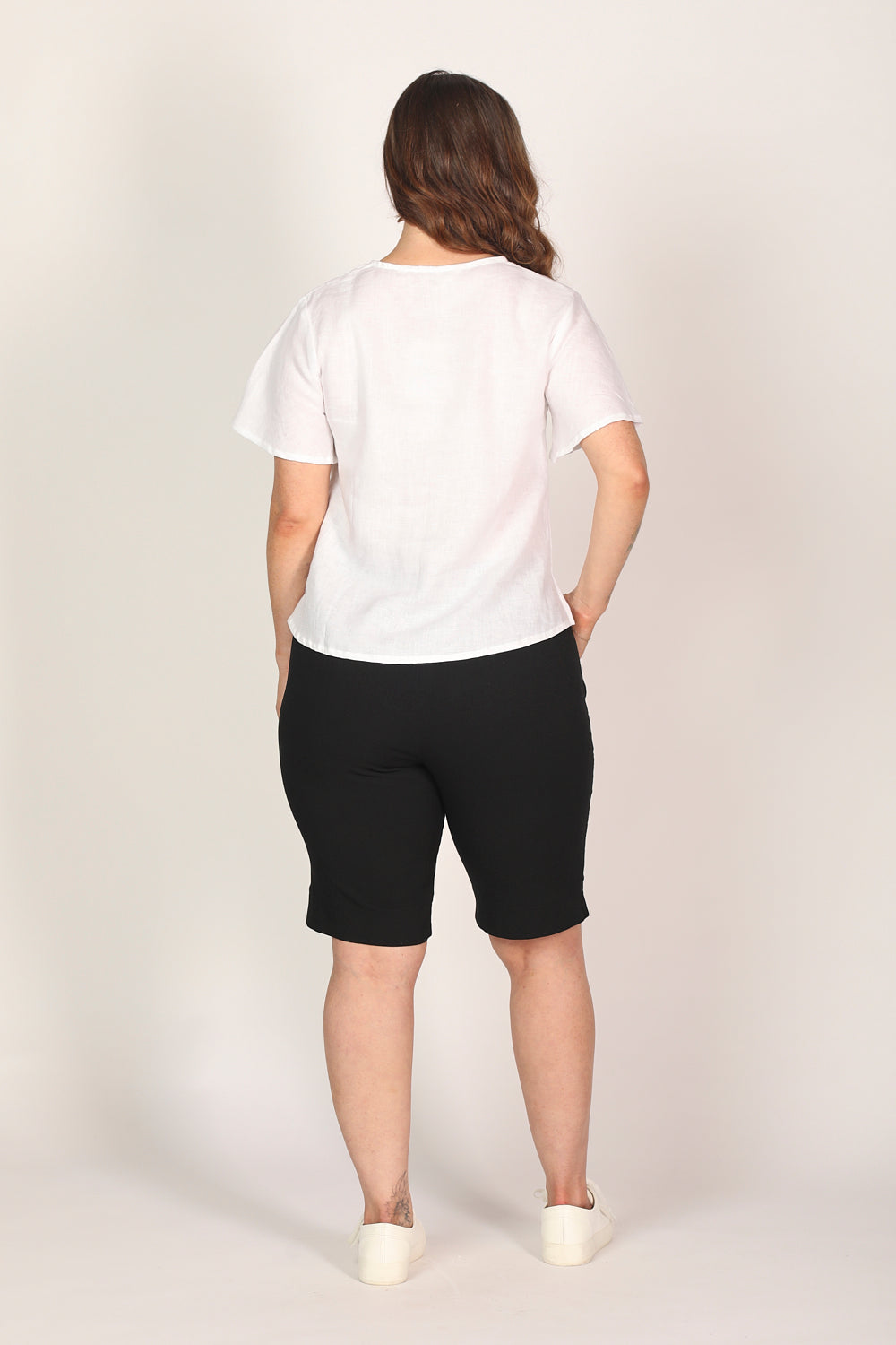 KomfortFit | Bequeme Stretch-Capri-Kurze Hosen mit elastischem Bund
