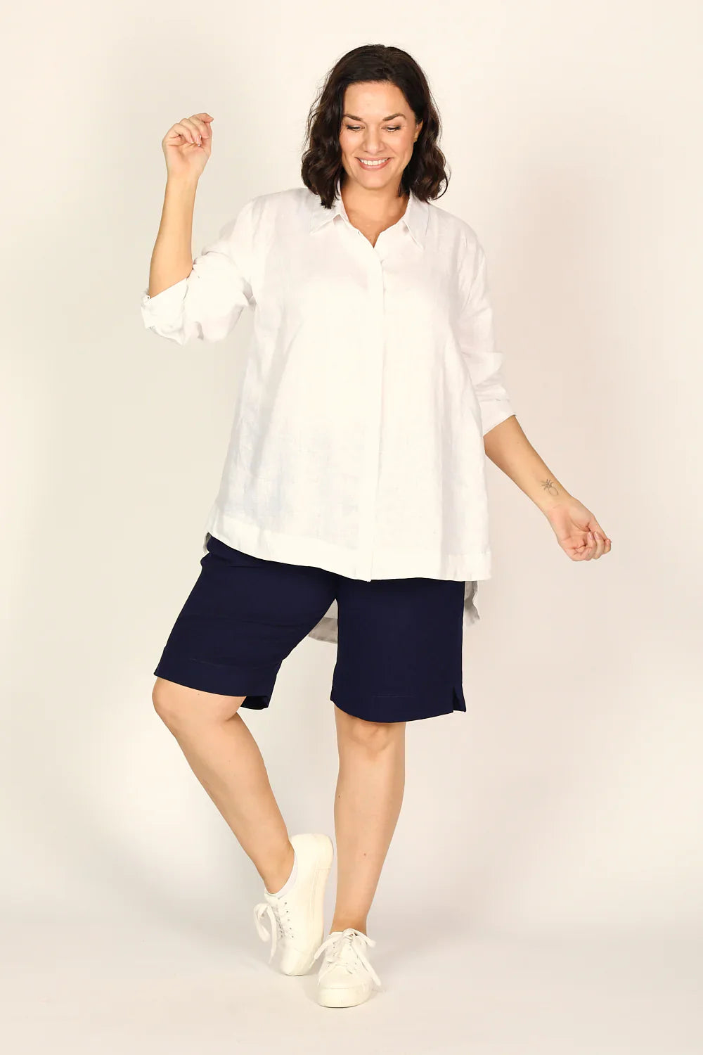 KomfortFit | Bequeme Stretch-Capri-Kurze Hosen mit elastischem Bund