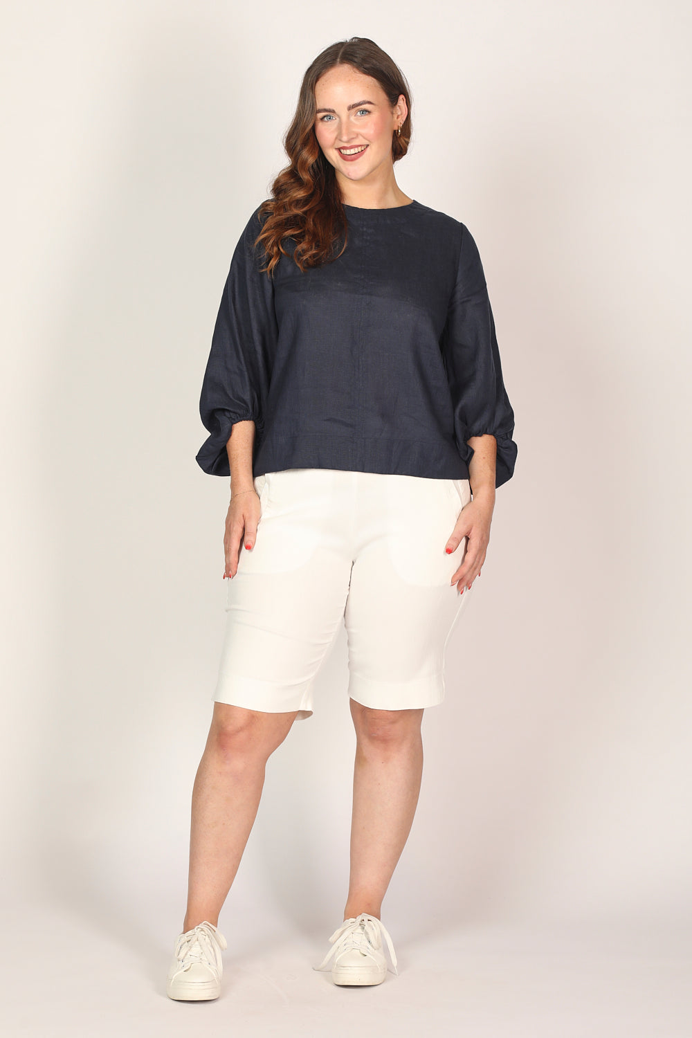 KomfortFit | Bequeme Stretch-Capri-Kurze Hosen mit elastischem Bund