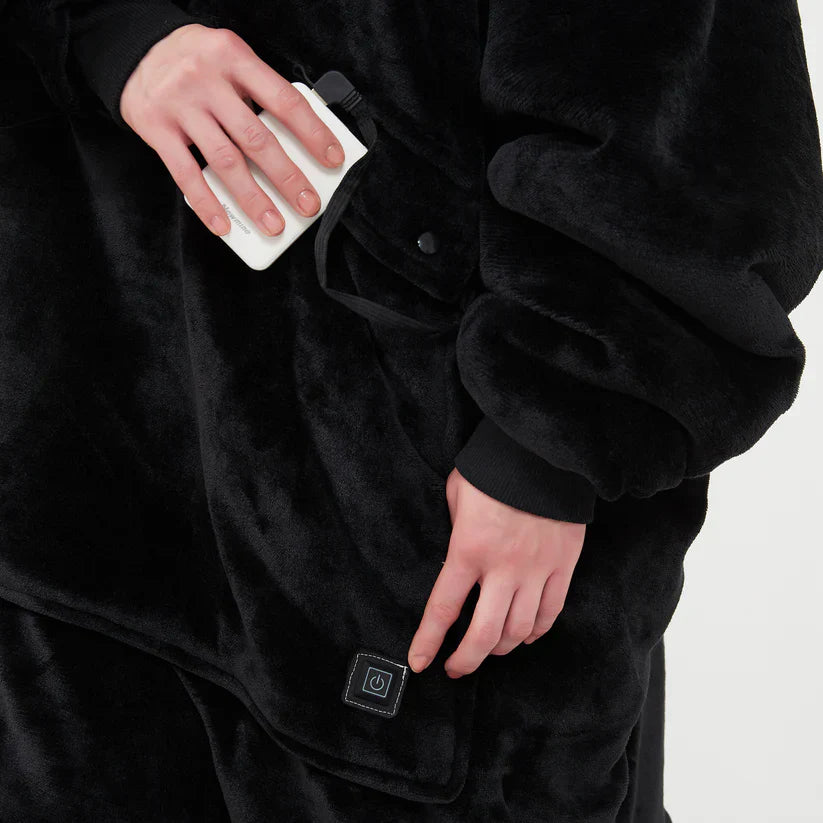 WärmUmarmung | Oversized Sherpa Hoodie mit Großem Taschen