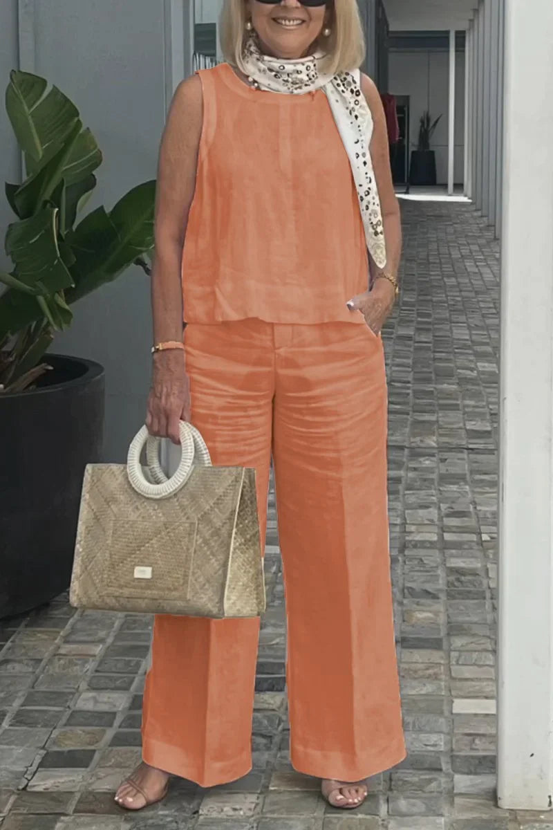 ClassicLinen | Leinenanzug ärmellos