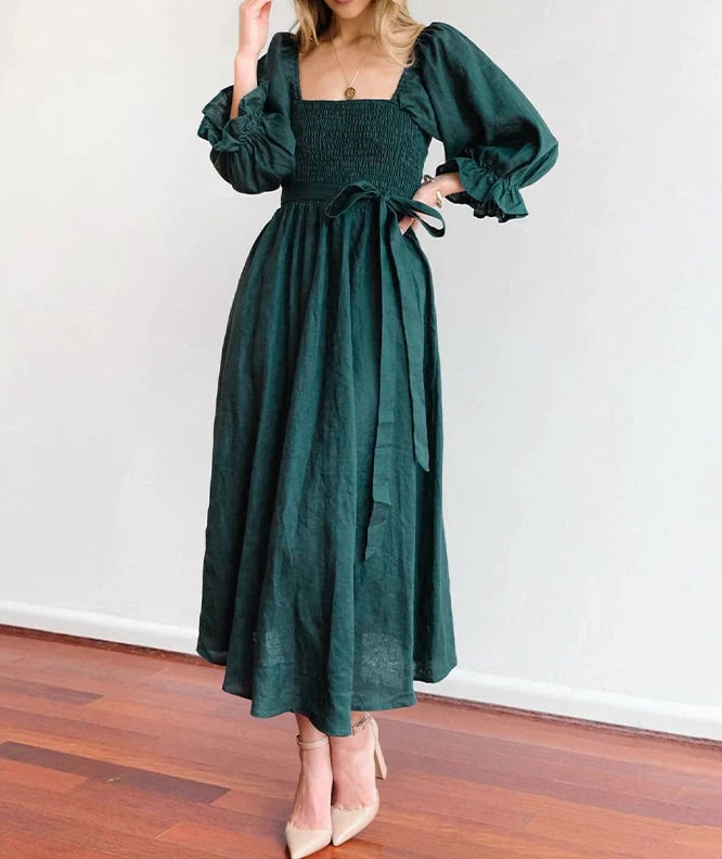 ChicRuffle | Kleid mit Rüschenärmeln